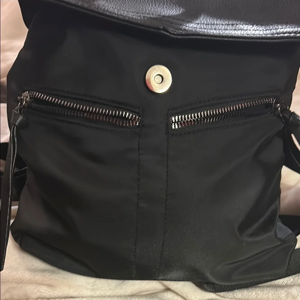 New Botkier Black Leather‎ and Nylon Mini Backpack